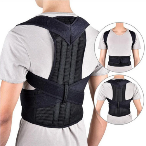 Adjustable Posture Corrector Low Back Support Shoulder Brace Belt